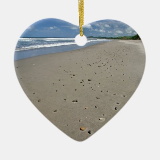 Ontdaan zandig strand keramisch ornament (Voorkant)