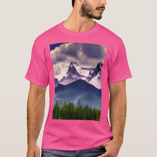 Ontdek actieve berglandschappen t-shirt (Voorkant)