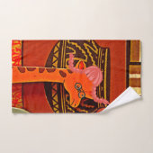 Ontdek African Wonder: Giraffe Kunst in Marvin Pet Bad Handdoek (Handdoek)
