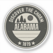 Ontdek Alabama - Design voor elke liefhebber Sticker (Voorkant)
