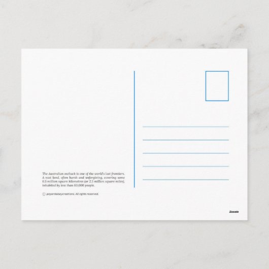 Ontdek Australië Feestdagenkaart (Achterkant)