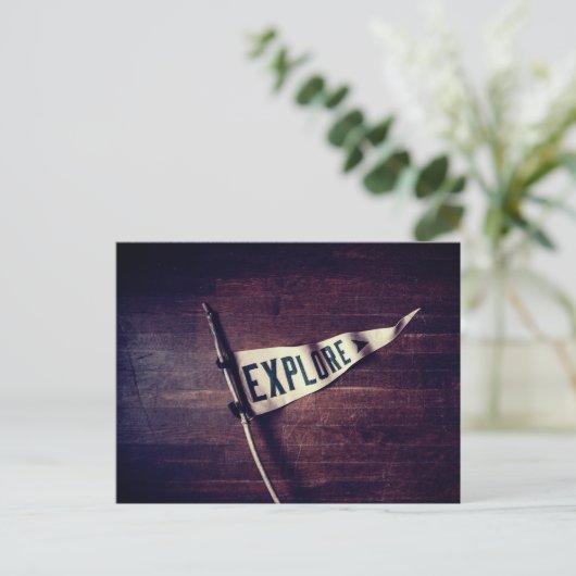 Ontdek - avontuurlijke verwachtingen briefkaart (Staand voorkant)