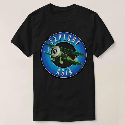 Ontdek Azië stijl 1 T-shirt (Design voorkant)