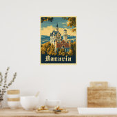 Ontdek Beieren: Kasteel Neuschwanstein Poster (Keuken)