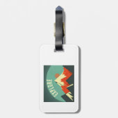 Ontdek bergen bagagelabel (Achterkant verticaal)