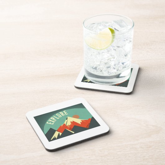 Ontdek bergen bier onderzetter (Rechterzijde)