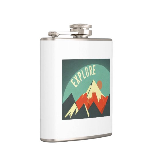 Ontdek bergen heupfles (Rechts)