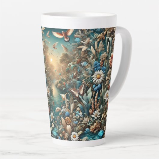 Ontdek Betovering in elke slok Latte Mok (Rechterhoek)