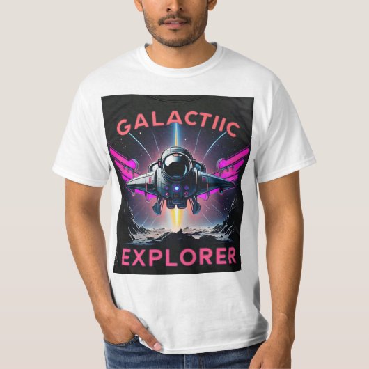 "Ontdek Beyond: Galactic Explorer" T-shirt (Voorkant)