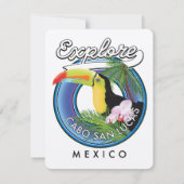 ontdek cabo san lucas mexico reis patch (Achterkant)