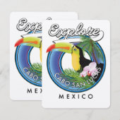 ontdek cabo san lucas mexico reis patch (Voorkant / Achterkant)