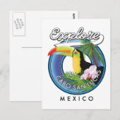 ontdek cabo san lucas mexico reis patch briefkaart (Voorkant / Achterkant)