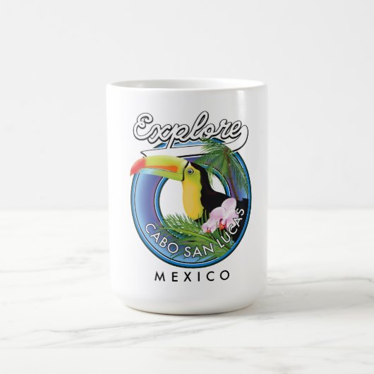 ontdek cabo san lucas mexico reis patch koffiemok (Center)