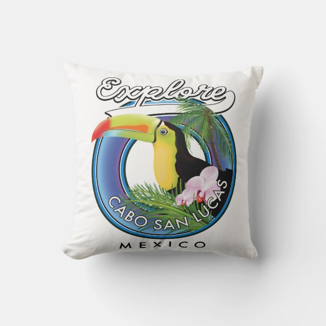 ontdek cabo san lucas mexico reis patch kussen (Voorkant)