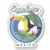 ontdek cabo san lucas mexico reis patch sticker (Voorkant)