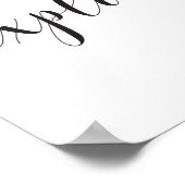 Ontdek Calligrafie zwart-wit Inspirerend Poster (Hoek)