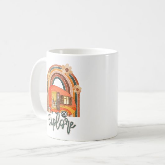 Ontdek Camping Rainbow  Koffiemok (Voorkant links)