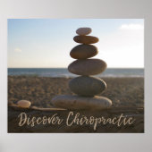 Ontdek Chiropractische gebalanceerde Rocks Poster (Voorkant)