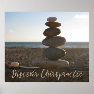 Ontdek Chiropractische gebalanceerde Rocks Poster