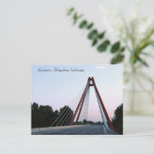 Ontdek Columbus Indiana Second St Bridge Briefkaart (Staand voorkant)