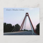 Ontdek Columbus Indiana Second St Bridge Briefkaart (Voorkant)