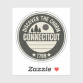 Ontdek Connecticut - Design voor elke liefhebber Sticker (Vel)