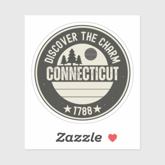 Ontdek Connecticut - Design voor elke liefhebber Sticker (Vel)