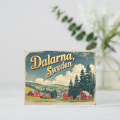 Ontdek Dalarna Zweden Briefkaart (Staand voorkant)