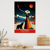 Ontdek de allure van Californië Travel Poster (Keuken)