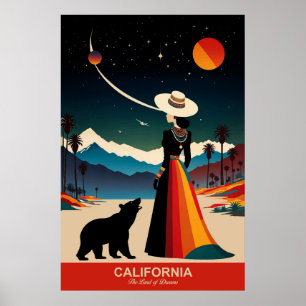 Ontdek de allure van Californië Travel Poster