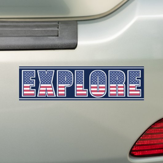 Ontdek de Americana Edition Bumpersticker (Op auto)