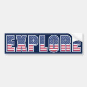 Ontdek de Americana Edition Bumpersticker (Voorkant)