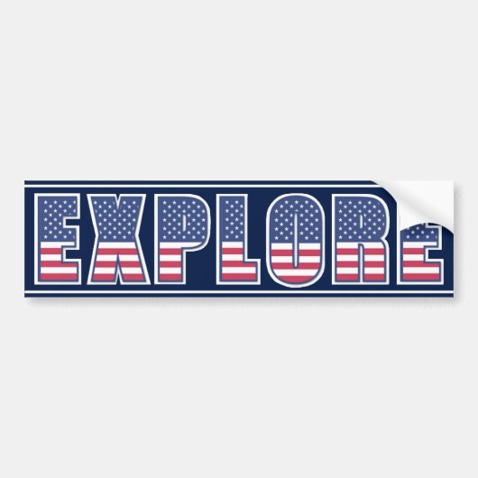 Ontdek de Americana Edition Bumpersticker (Voorkant)