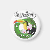 Ontdek de Bahamas-logo Magnet (Voorkant)