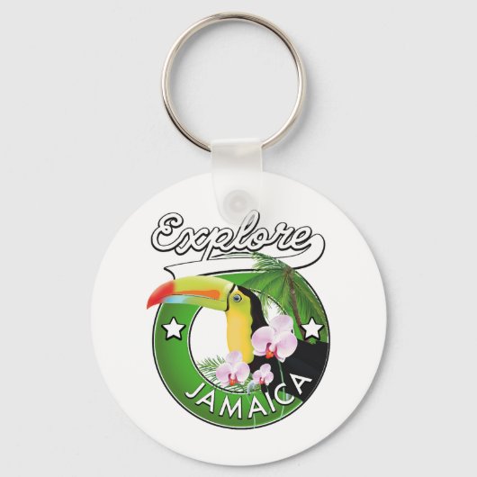 Ontdek de Bahamas logo Magnet-Sleutelhanger Sleutelhanger (Voorkant)