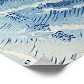 Ontdek de Beauty: Ocean Waves  Japans Poster (Hoek)