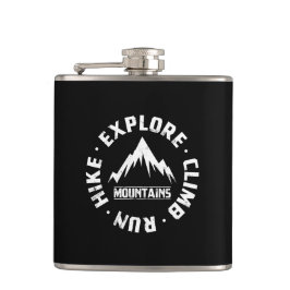 Ontdek de bergen heupfles