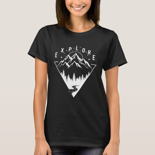 Ontdek de bergen t-shirt (Voorkant)