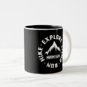 Ontdek de bergen tweekleurige koffiemok (Voorkant rechts)