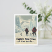 Ontdek de beroemde reisplaats van Antarctica Briefkaart (Staand voorkant)