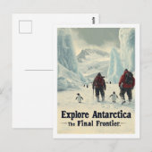 Ontdek de beroemde reisplaats van Antarctica Briefkaart (Voorkant / Achterkant)