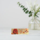 Ontdek de Bladwijzer van October Breeze Mini Visitekaartje (Staand voorkant)