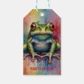 Ontdek de boeiende mooie kikker cadeaulabel (Voorkant)