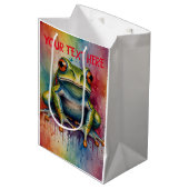 Ontdek de boeiende mooie kikker medium cadeauzakje (Voorkant Gekanteld)