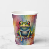 Ontdek de boeiende mooie kikker papieren bekers (Achterkant)