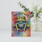 Ontdek de boeiende prachtige kikker briefkaart (Staand voorkant)