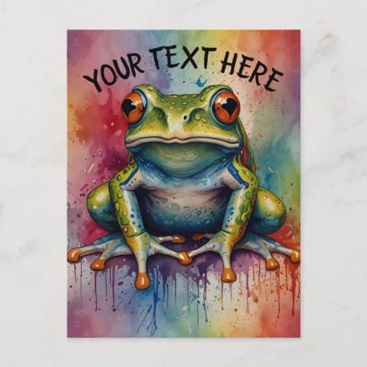 Ontdek de boeiende prachtige kikker briefkaart (Voorkant)
