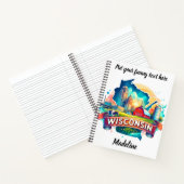Ontdek de boerderijen en skyline van Wisconsin Notitieboek (Binnen)