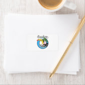 Ontdek de Caraïbische reispatch. Button Square Etiket (Insitu)