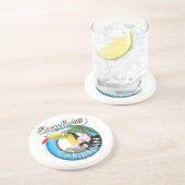 Ontdek de Caraïbische reispatch. Zandsteen Onderzetter (Zijkant)